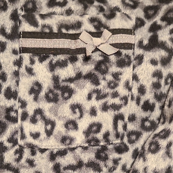 Anne Klein  Gray Leopard Print Pj's - Picture 3 of 4